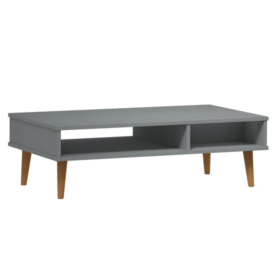 Salontafel MOLDE 100x55x31 cm massief grenenhout grijs MeubelReus