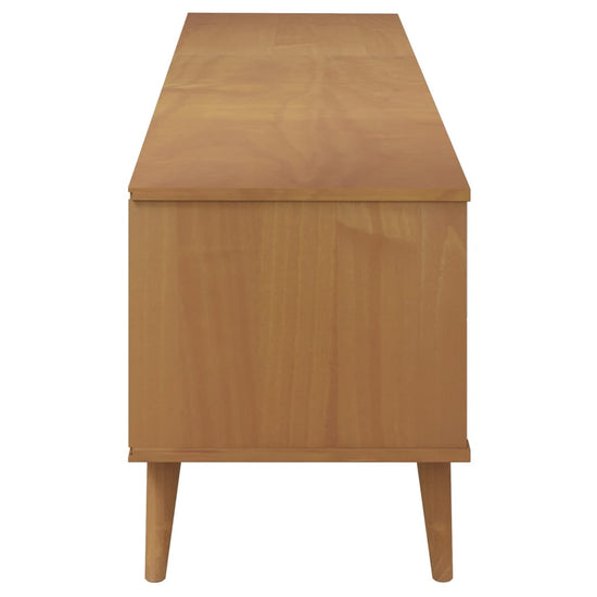 Tv-meubel MOLDE 158x40x49 cm massief grenenhout bruin MeubelReus
