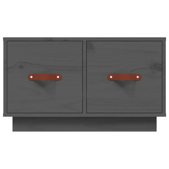 Salontafel 60x53x35 cm massief grenenhout grijs MeubelReus