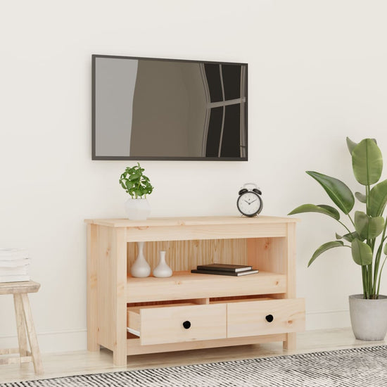Tv-meubel 79x35x52 cm massief grenenhout MeubelReus
