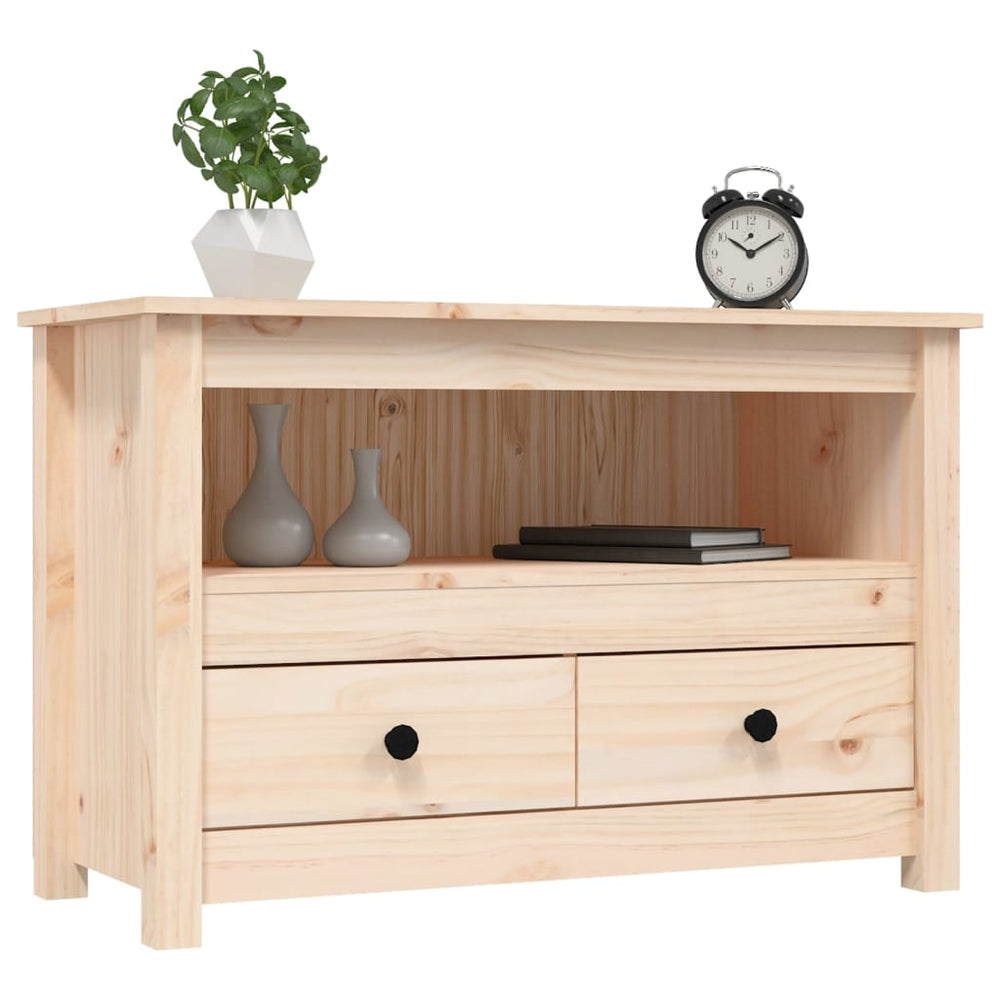 Tv-meubel 79x35x52 cm massief grenenhout MeubelReus