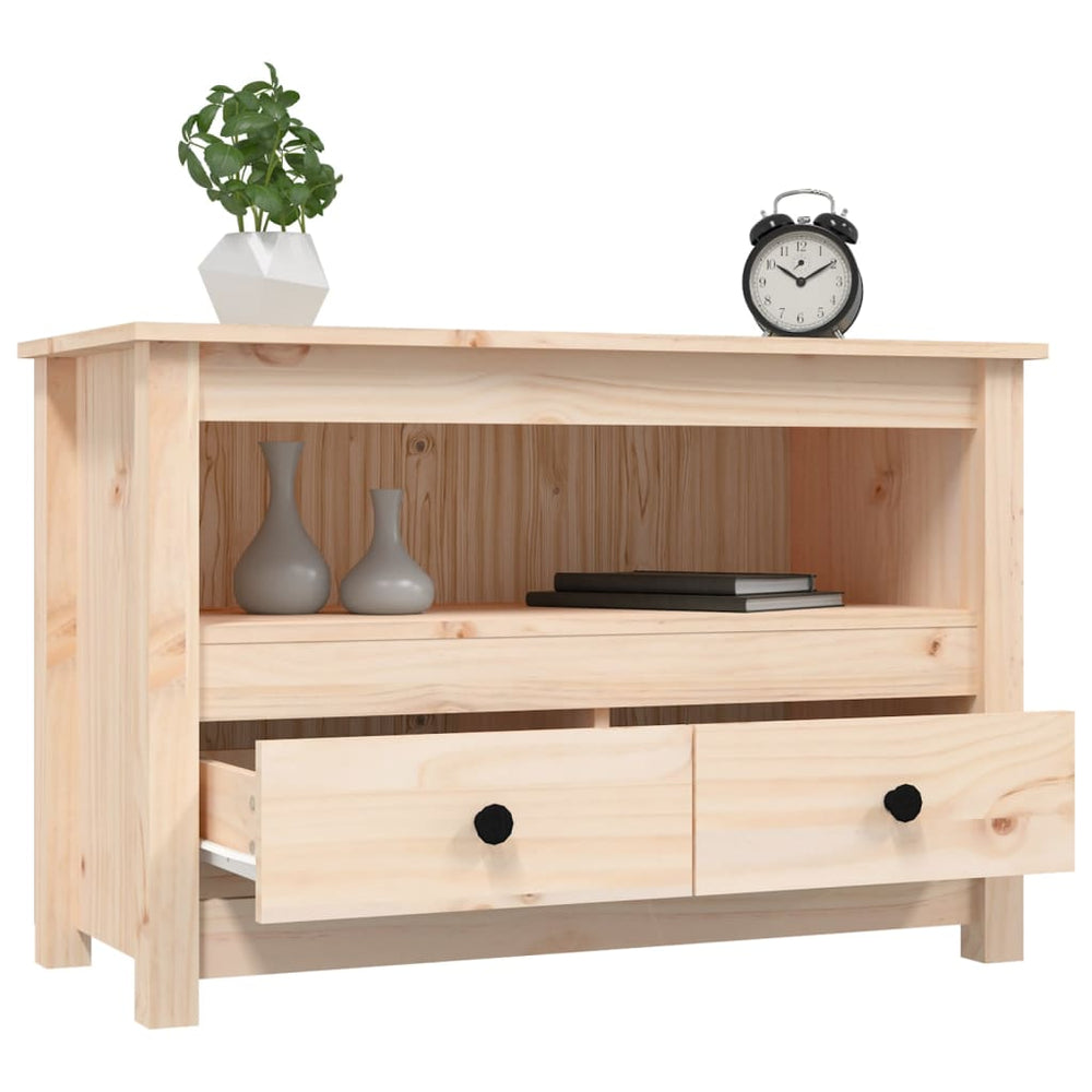 Tv-meubel 79x35x52 cm massief grenenhout MeubelReus
