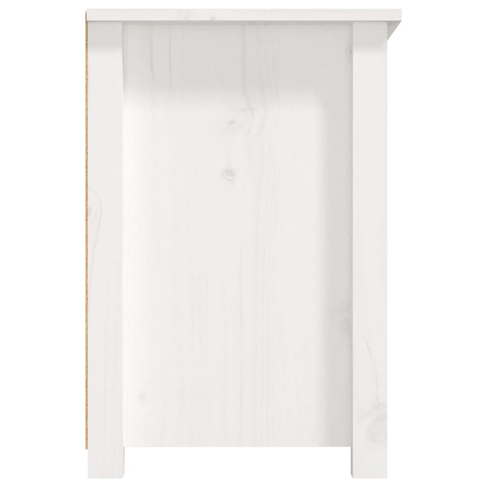 Tv-meubel 79x35x52 cm massief grenenhout wit MeubelReus
