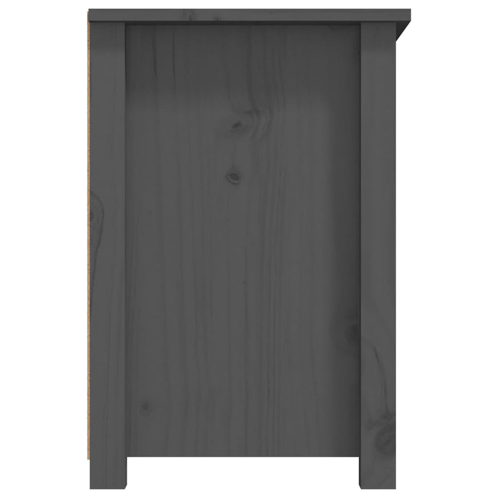 Tv-meubel 79x35x52 cm massief grenenhout grijs MeubelReus