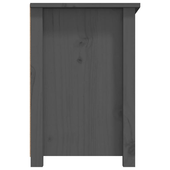 Tv-meubel 79x35x52 cm massief grenenhout grijs MeubelReus