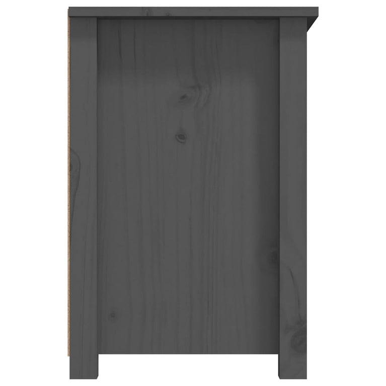 Tv-meubel 79x35x52 cm massief grenenhout grijs MeubelReus