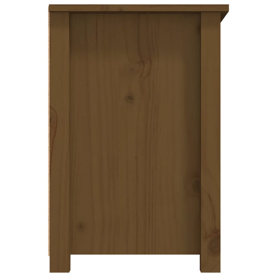 Tv-meubel 79x35x52 cm massief grenenhout honingbruin MeubelReus
