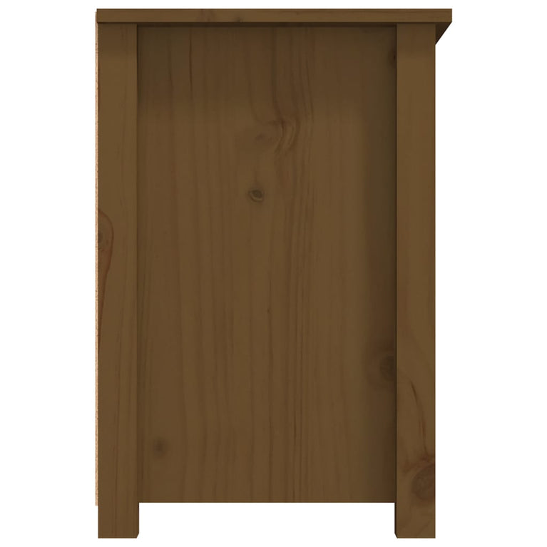 Tv-meubel 79x35x52 cm massief grenenhout honingbruin MeubelReus