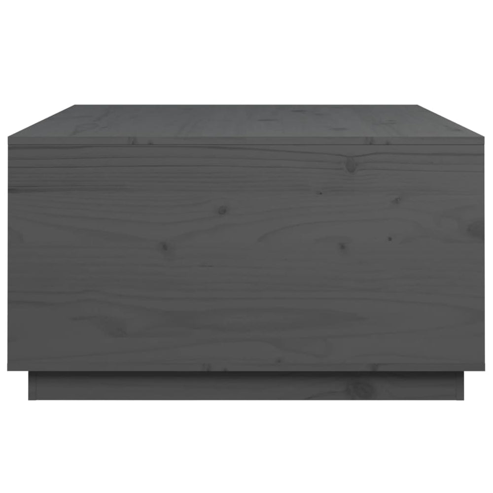 Salontafel 80x80x45 cm massief grenenhout grijs MeubelReus