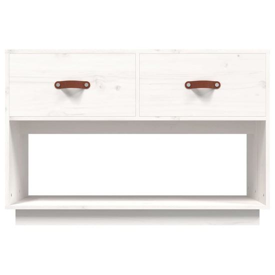 Tv-meubel 90x40x60 cm massief grenenhout wit MeubelReus