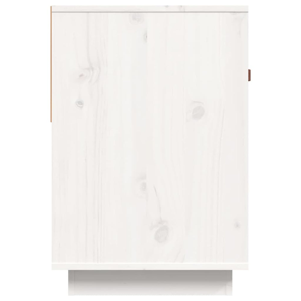 Tv-meubel 90x40x60 cm massief grenenhout wit MeubelReus