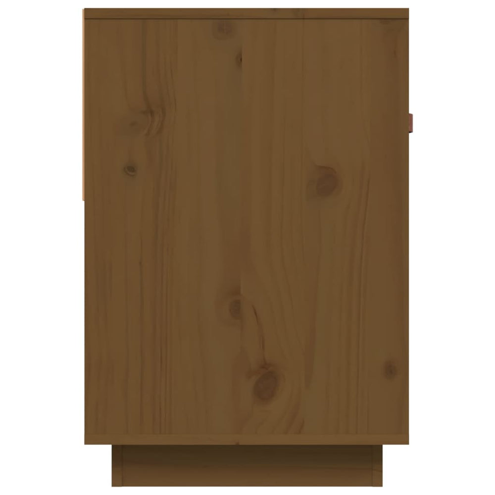 Tv-meubel 90x40x60 cm massief grenenhout honingbruin MeubelReus