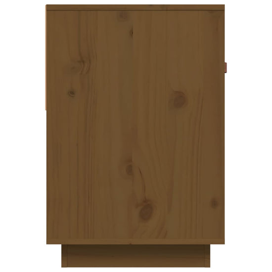 Tv-meubel 90x40x60 cm massief grenenhout honingbruin MeubelReus