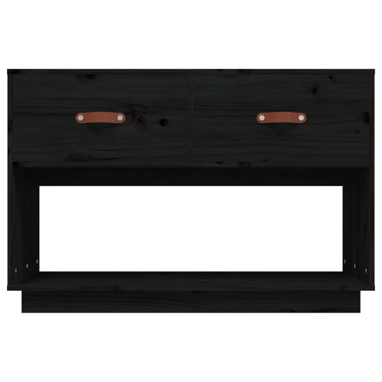 Tv-meubel 90x40x60 cm massief grenenhout zwart MeubelReus