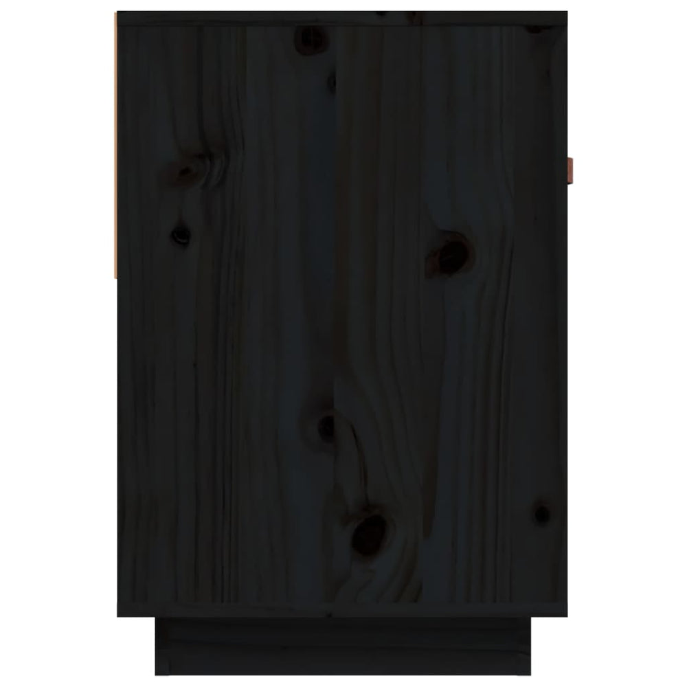 Tv-meubel 90x40x60 cm massief grenenhout zwart MeubelReus