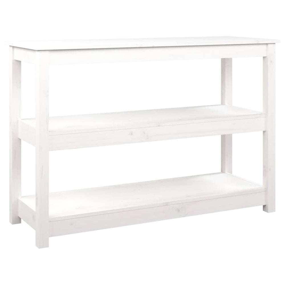 Wandtafel 110x40x74 cm massief grenenhout wit MeubelReus