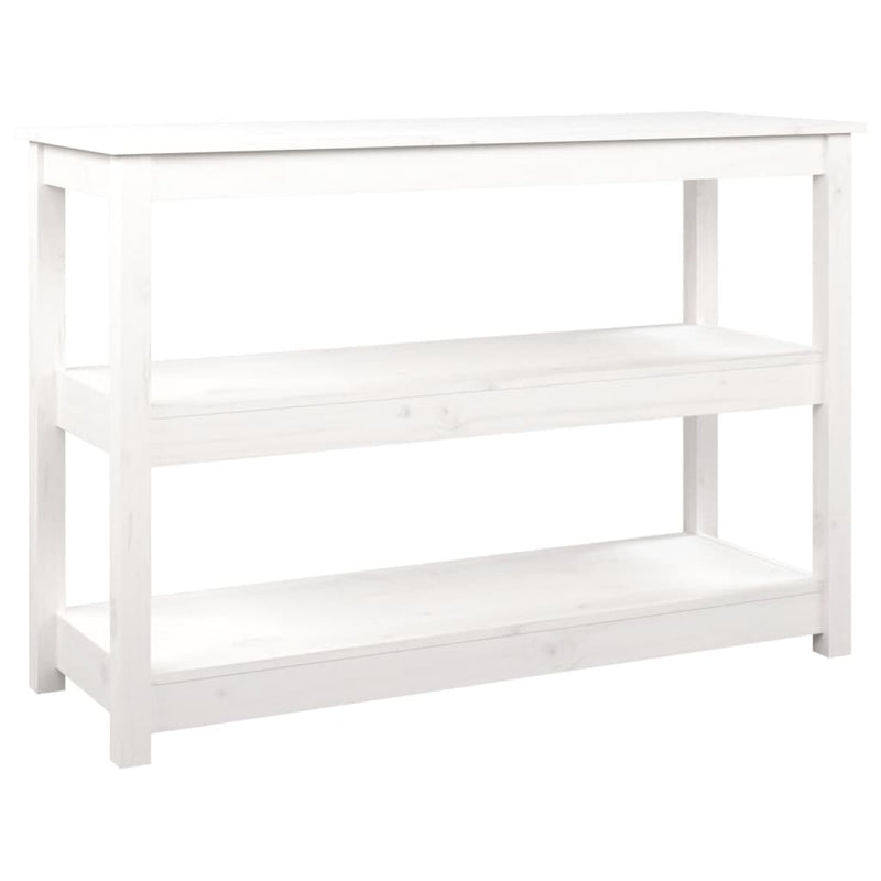 Wandtafel 110x40x74 cm massief grenenhout wit MeubelReus