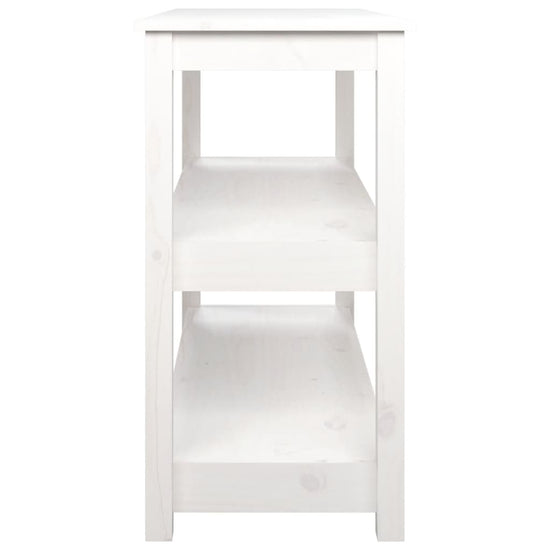 Wandtafel 110x40x74 cm massief grenenhout wit MeubelReus