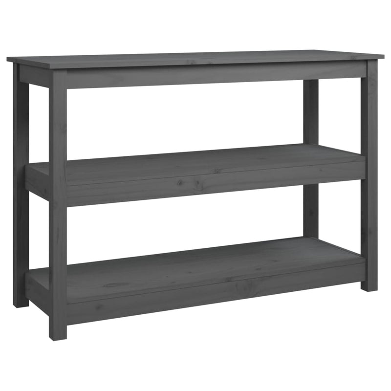 Wandtafel 110x40x74 cm massief grenenhout grijs MeubelReus