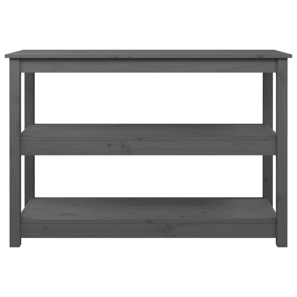 Wandtafel 110x40x74 cm massief grenenhout grijs MeubelReus