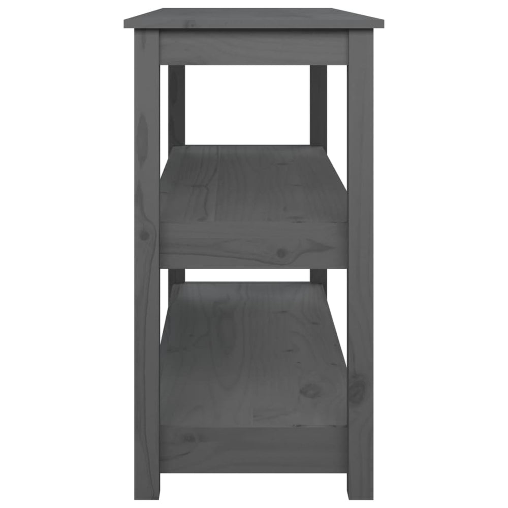 Wandtafel 110x40x74 cm massief grenenhout grijs MeubelReus