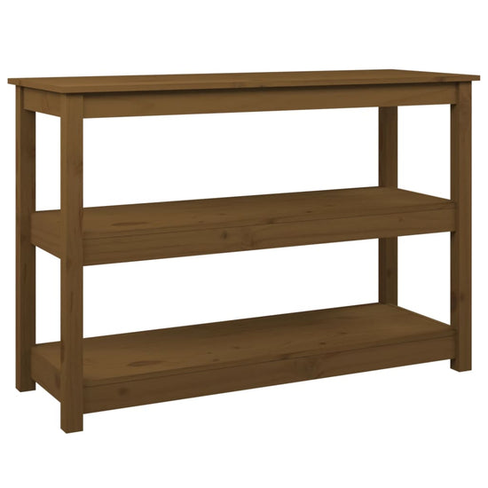 Wandtafel 110x40x74 cm massief grenenhout honingbruin MeubelReus