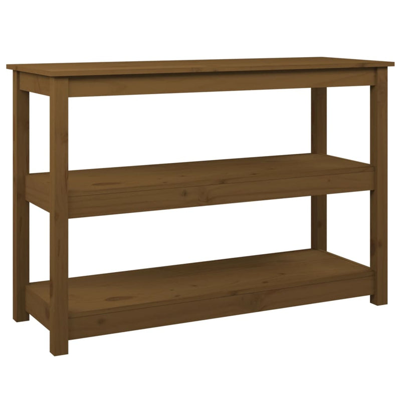 Wandtafel 110x40x74 cm massief grenenhout honingbruin MeubelReus