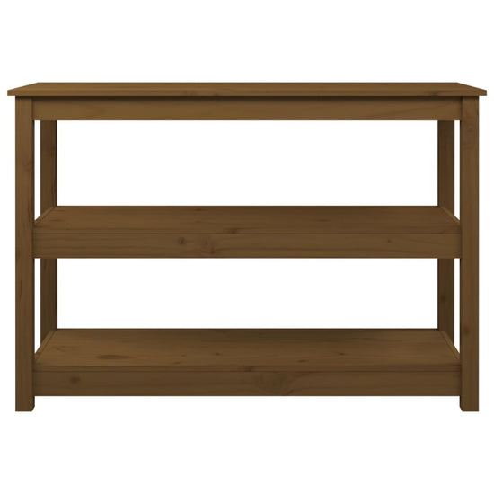 Wandtafel 110x40x74 cm massief grenenhout honingbruin MeubelReus