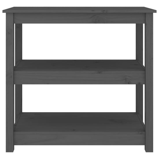 Wandtafel 80x40x74 cm massief grenenhout grijs MeubelReus