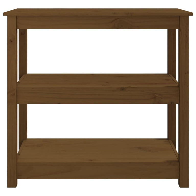 Wandtafel 80x40x74 cm massief grenenhout honingbruin MeubelReus