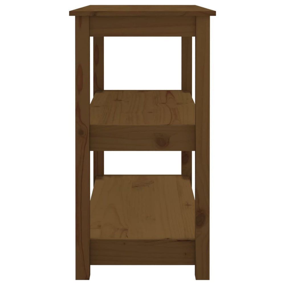 Wandtafel 80x40x74 cm massief grenenhout honingbruin MeubelReus