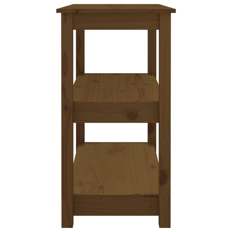 Wandtafel 80x40x74 cm massief grenenhout honingbruin MeubelReus