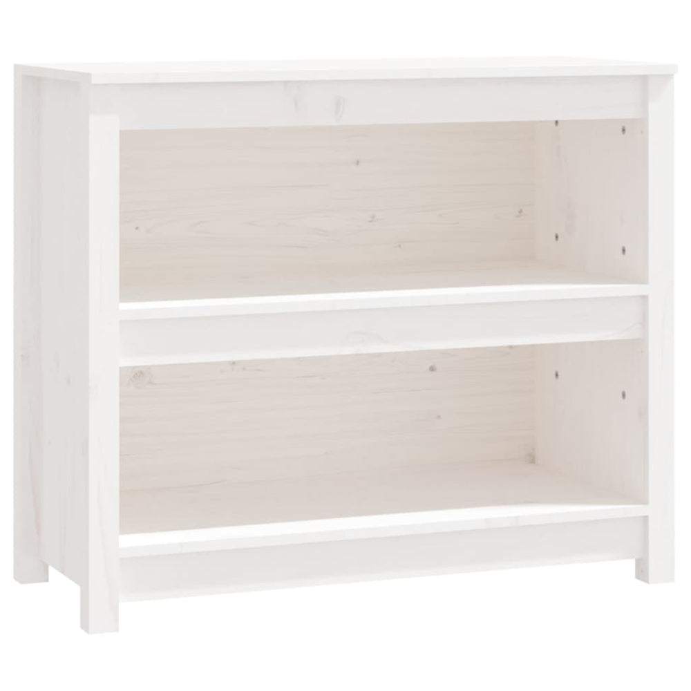 Boekenkast 80x35x68 cm massief grenenhout wit MeubelReus