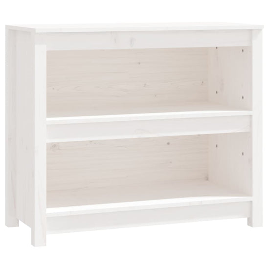 Boekenkast 80x35x68 cm massief grenenhout wit MeubelReus