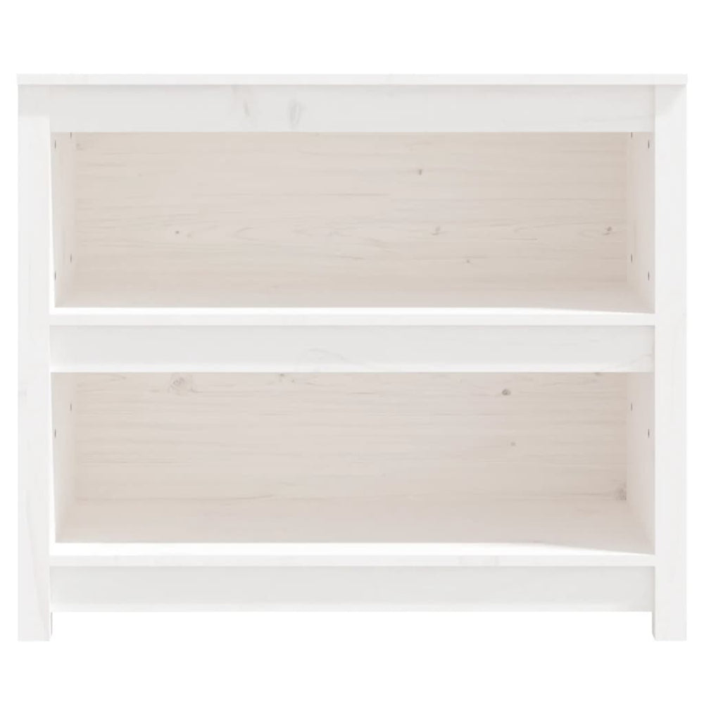 Boekenkast 80x35x68 cm massief grenenhout wit MeubelReus