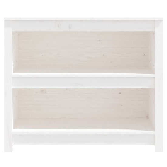 Boekenkast 80x35x68 cm massief grenenhout wit MeubelReus