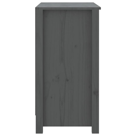Boekenkast 80x35x68 cm massief grenenhout grijs MeubelReus
