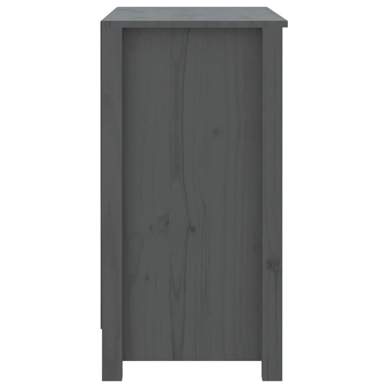 Boekenkast 80x35x68 cm massief grenenhout grijs MeubelReus