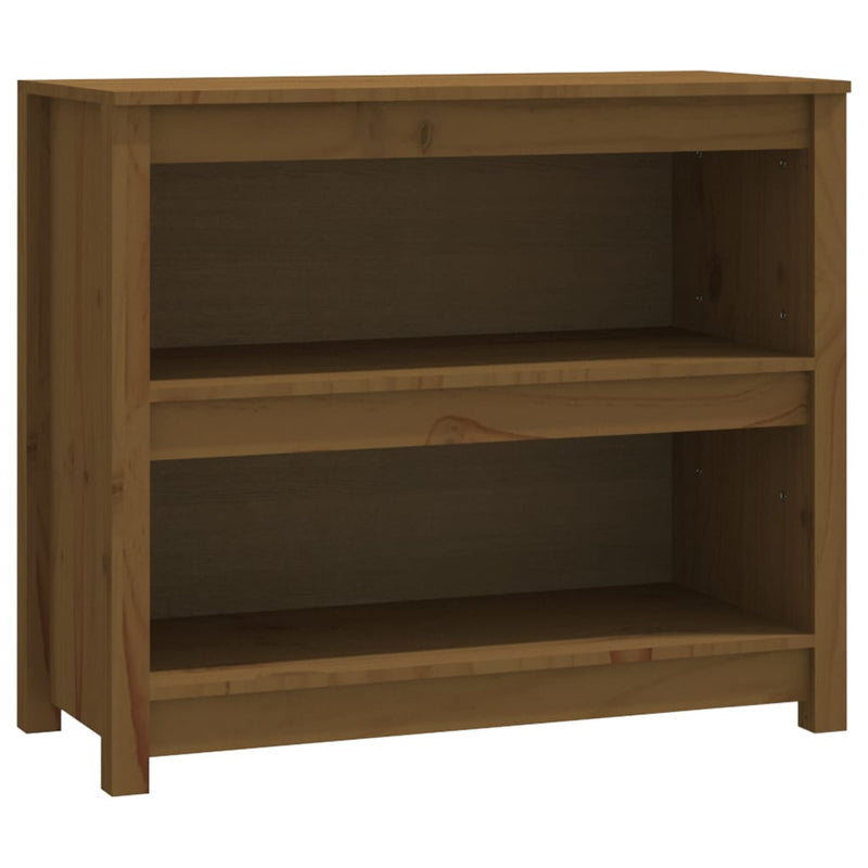 Boekenkast 80x35x68 cm massief grenenhout honingbruin MeubelReus