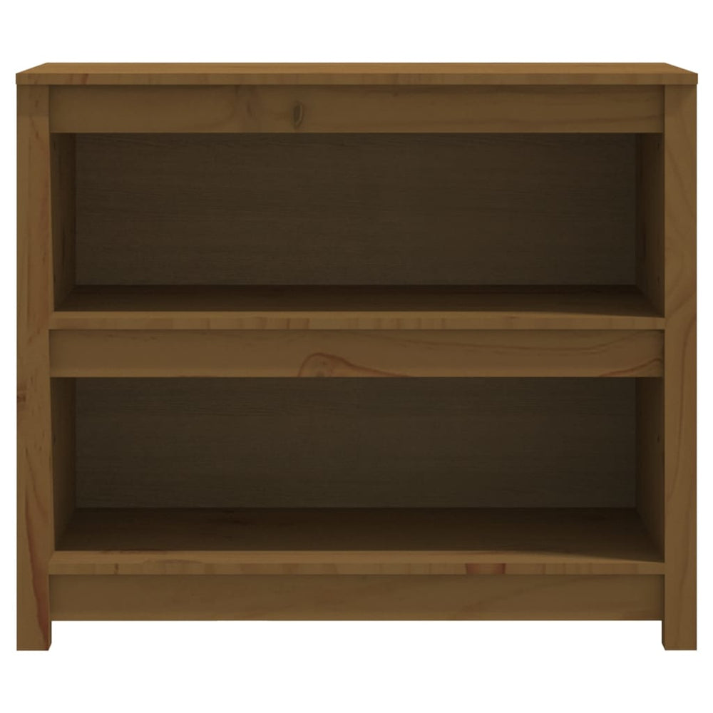 Boekenkast 80x35x68 cm massief grenenhout honingbruin MeubelReus
