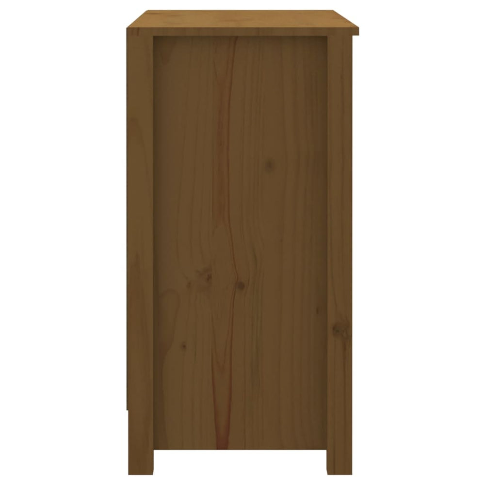 Boekenkast 80x35x68 cm massief grenenhout honingbruin MeubelReus