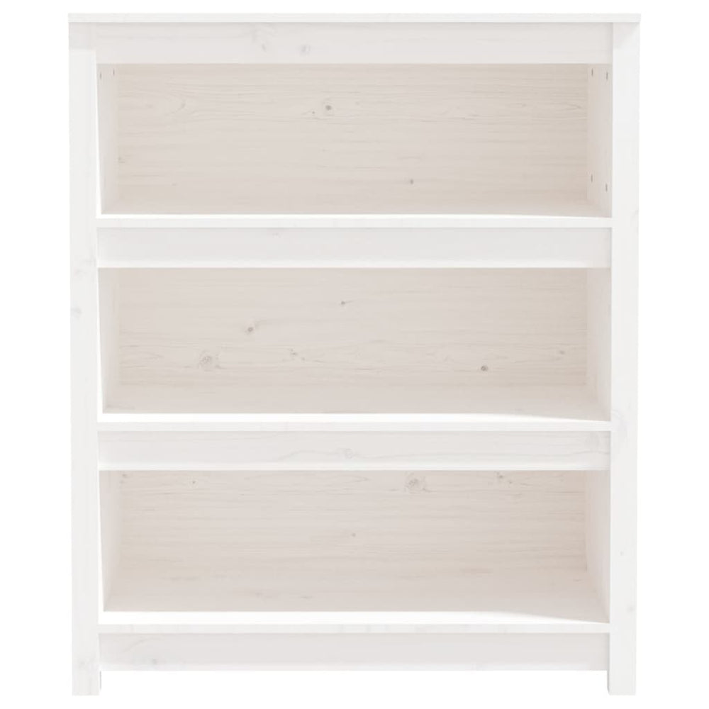 Boekenkast 80x35x97 cm massief grenenhout wit MeubelReus