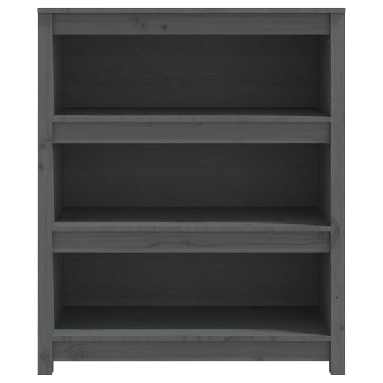 Boekenkast 80x35x97 cm massief grenenhout grijs MeubelReus