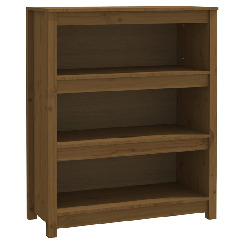 Boekenkast 80x35x97 cm massief grenenhout honingbruin MeubelReus