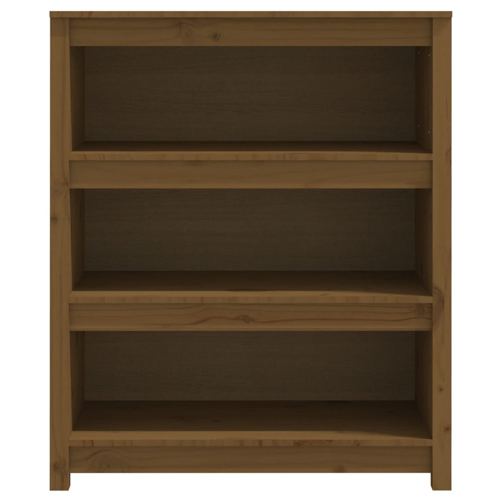 Boekenkast 80x35x97 cm massief grenenhout honingbruin MeubelReus