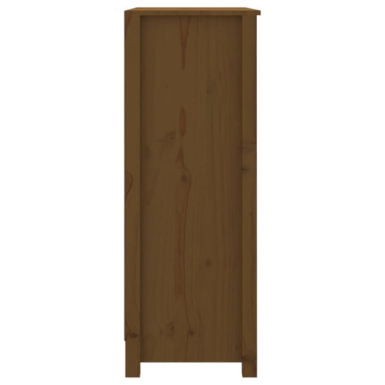 Boekenkast 80x35x97 cm massief grenenhout honingbruin MeubelReus