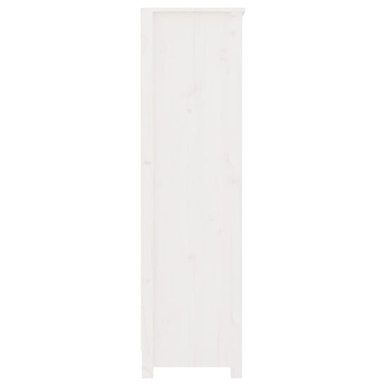 Boekenkast 80x35x126 cm massief grenenhout wit MeubelReus