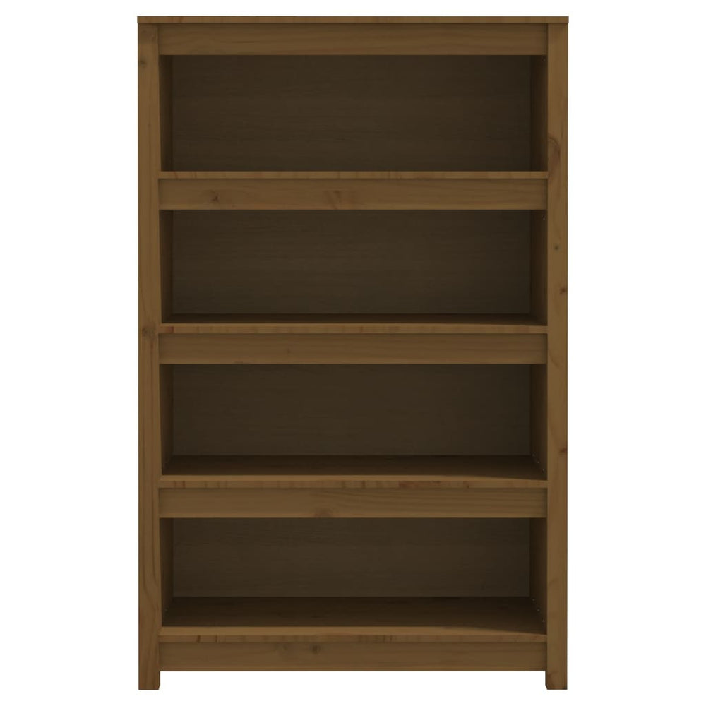 Boekenkast 80x35x126 cm massief grenenhout honingbruin MeubelReus