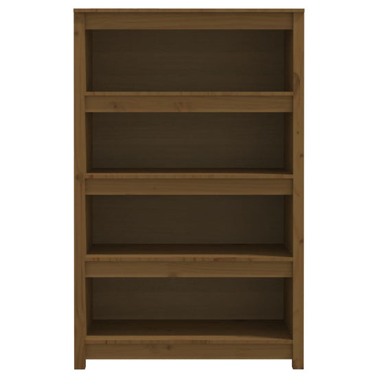 Boekenkast 80x35x126 cm massief grenenhout honingbruin MeubelReus