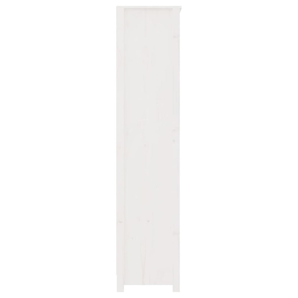 Boekenkast 80x35x154 cm massief grenenhout wit MeubelReus